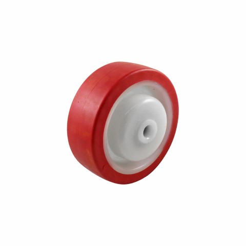 EASYROLL WHEEL 100MM RED URETHANE PREC BRG BRG 10MM 